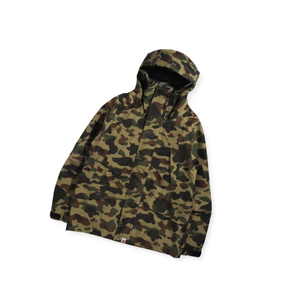 Army Green Men's A BATHING APE Gore-tex 1st Camo Snowboard Jackets | RJN198250