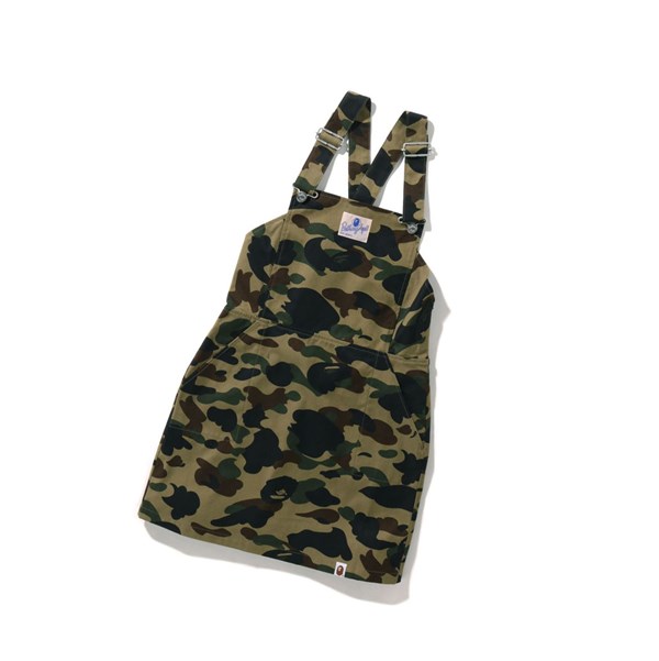 Army Green Women's A BATHING APE 1st Camo Jumper Mini Skirts | TVW872349