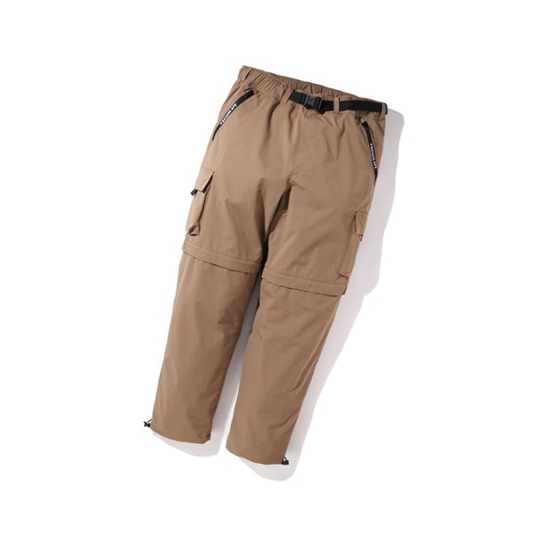 Beige Men's A BATHING APE Multi Pocket Detachable Wide Fit Long Pants | REB317860