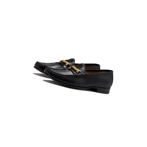 Black Men's A BATHING APE Gold Chained Loafers & Moccasins Loafers | EFC048165