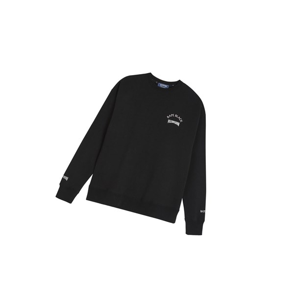 Black Men's A BATHING APE X Vilebrequin Swape Sweatshirts | EVT846079