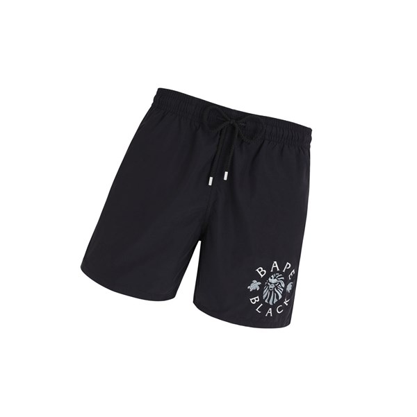 Black Men's A BATHING APE X Vilebrequin Motu Shorts | WBE834619