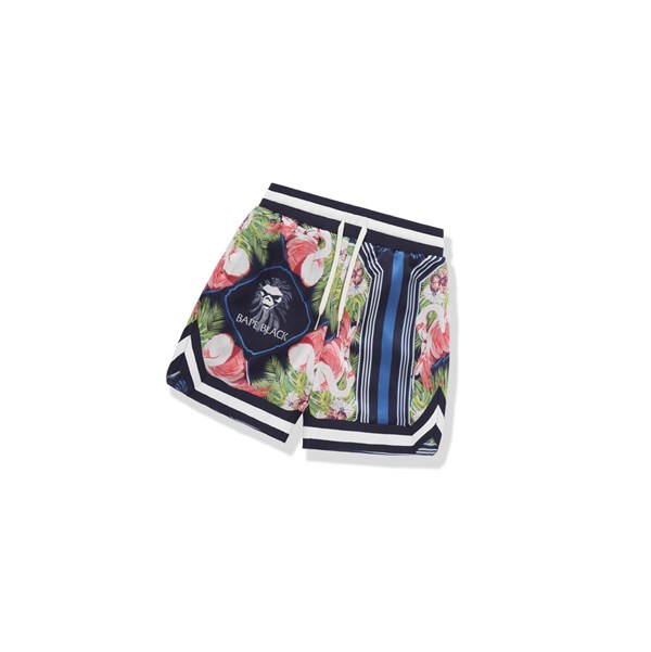 Blue Men's A BATHING APE Floral Print Ape Head Shorts | NSR946281