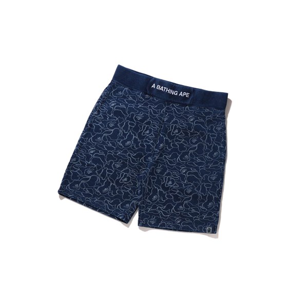 Blue Men's A BATHING APE Line Abc Camo Sweat Shorts | RHC950168