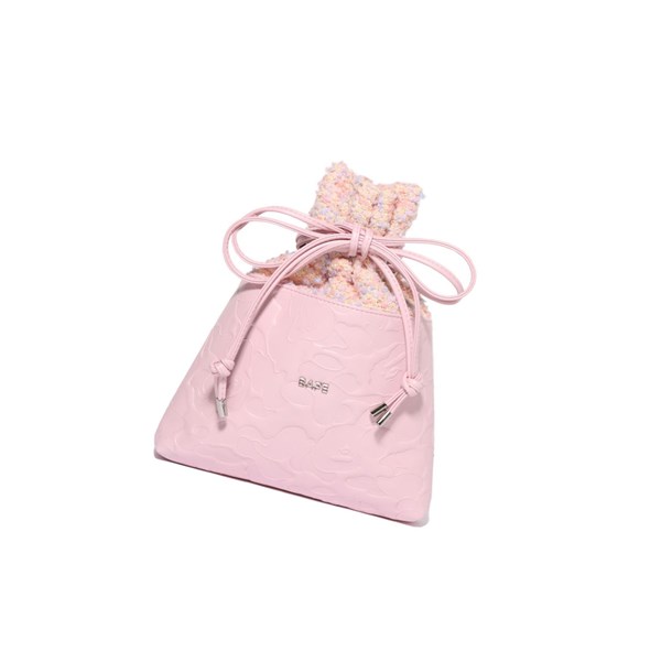 Pink Women's A BATHING APE Solid Camo Drawstring Backpacks | BFL180374