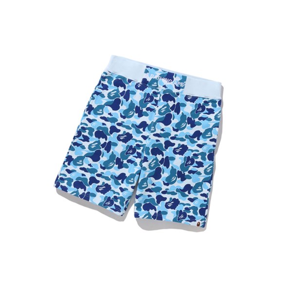 Sky Blue Men's A BATHING APE Abc Camo Sweat Shorts | YCI273968