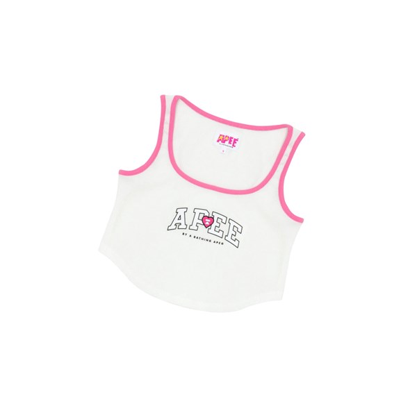 Wall White Women's A BATHING APE Graphic Vest | BNI420578