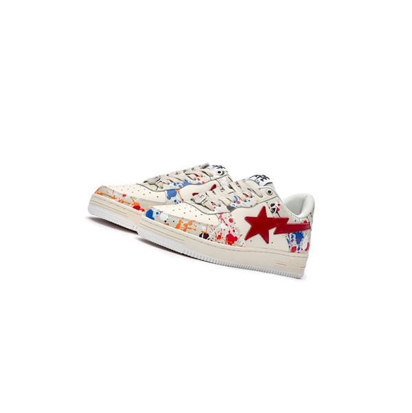 White Men's A BATHING APE Bape Sta #3 M2 Low Sneakers | FKO654781